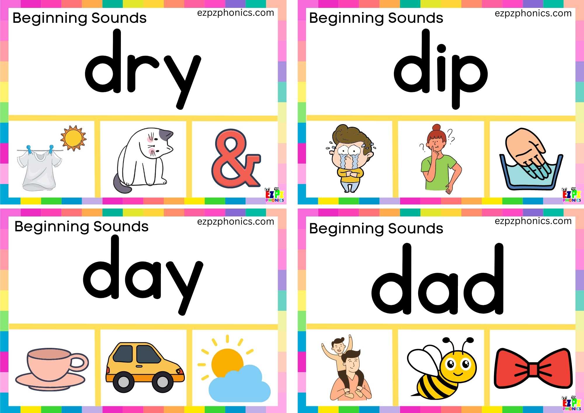 Read The Word And Clip The Correct Image Clip Card Letter D 1